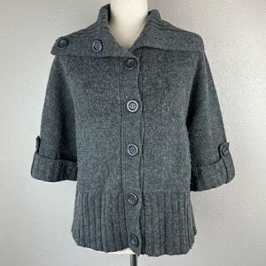 ABS Collection Wool Blend Cardigan Sweater Size S EUC